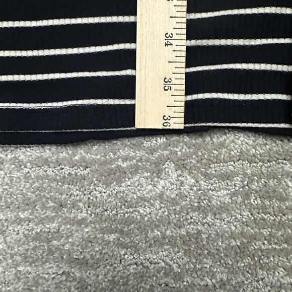 Gilli Dress Women S Black White Striped Wrap Tie Waist Hara Maternity Stitch Fix - Picture 6 of 8